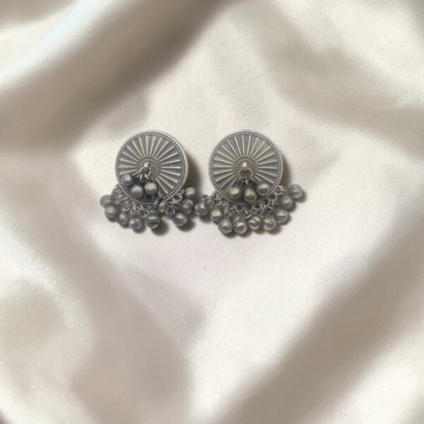 Oxidized Tribal Ghungroo Earrings